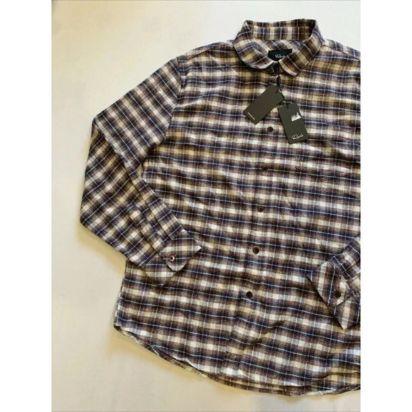 Rails Men's Purple Plaid Long Sleeve Button Front Forrest Shirt Large NWT - Picture 3 of 11